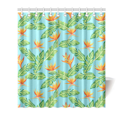 Bird Of Paradise Pattern Print Design BOP04 Shower Curtain
