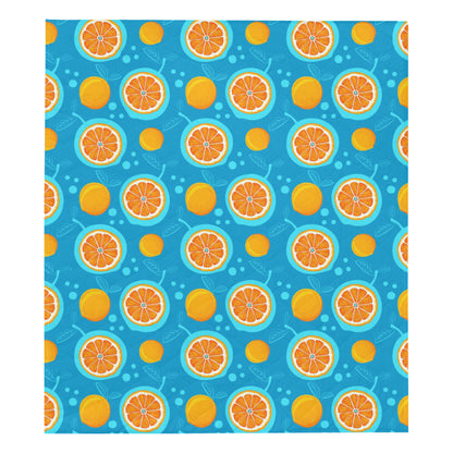 Grapefruit Pattern Print Design GF03 Premium Quilt