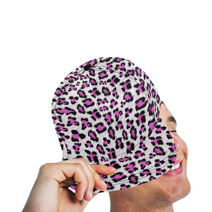 Leopard Pink Skin Print Snapback Cap