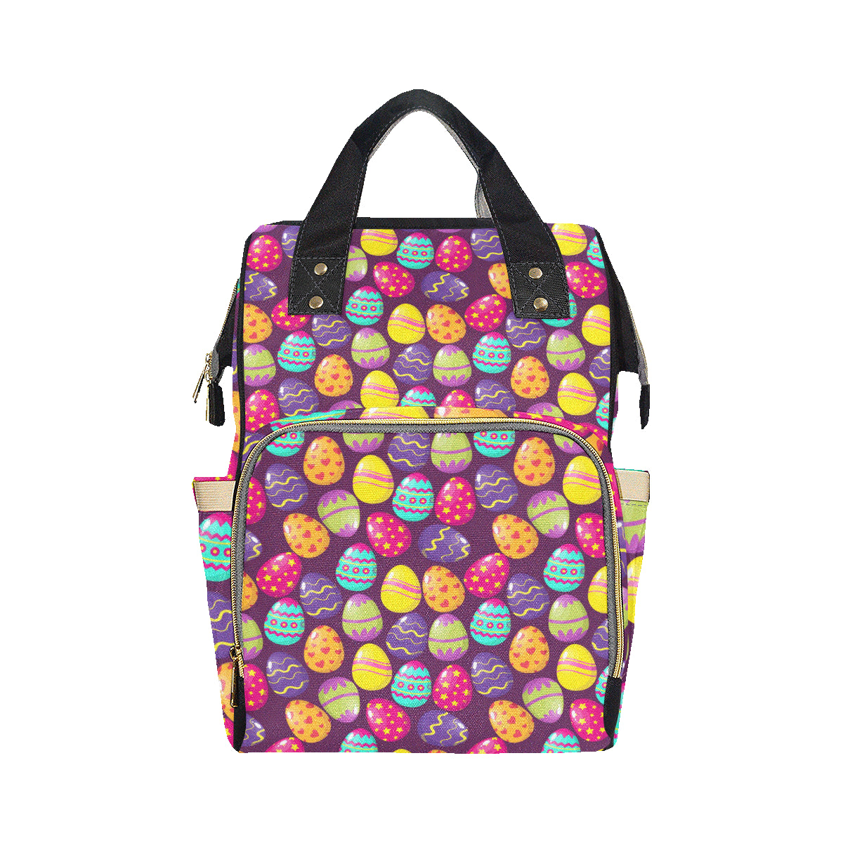 Easter Eggs Pattern Print Design RB04 Diaper Bag Backpack