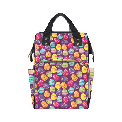 Easter Eggs Pattern Print Design RB04 Diaper Bag Backpack