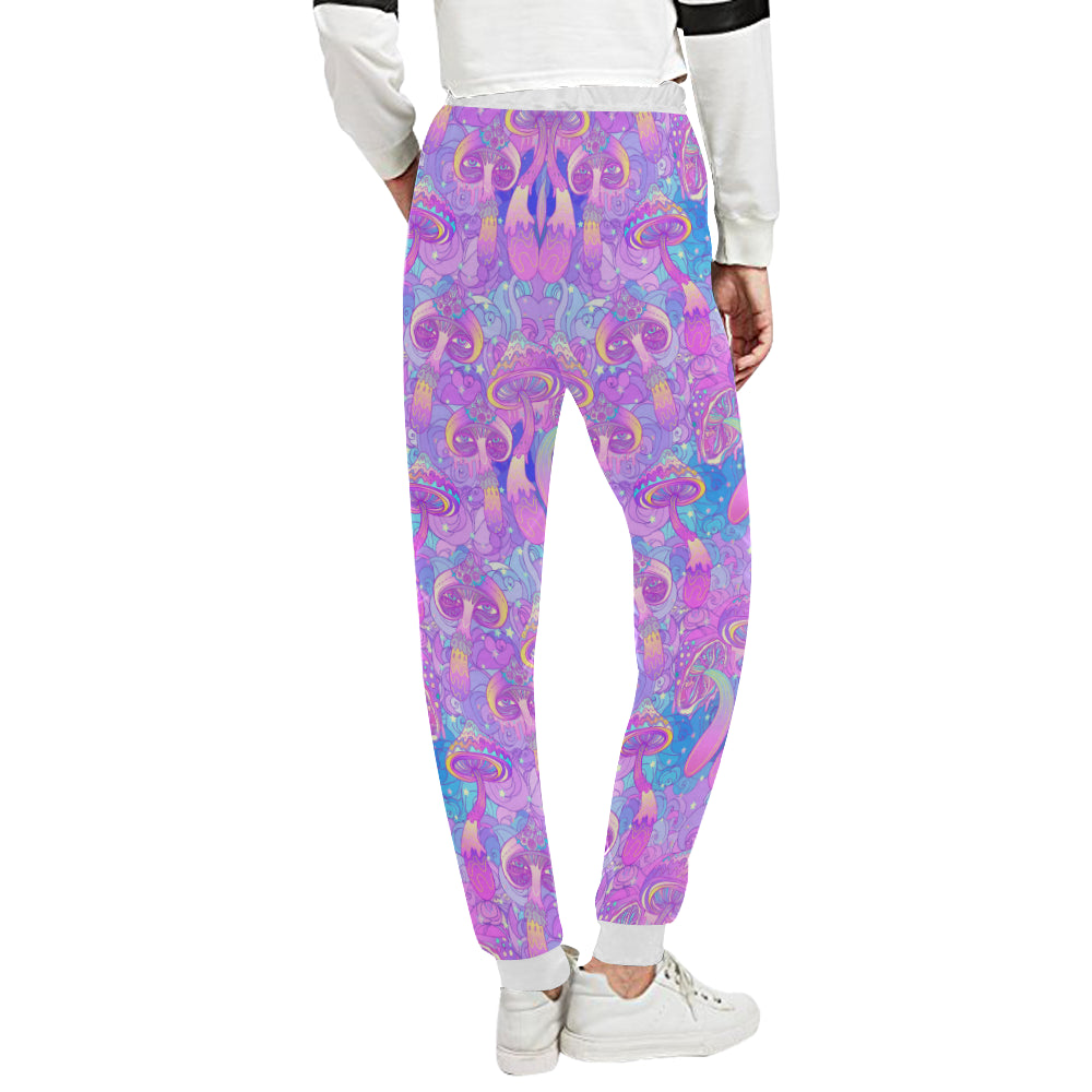 Psychedelic Trippy Mushroom Print Unisex Sweatpants