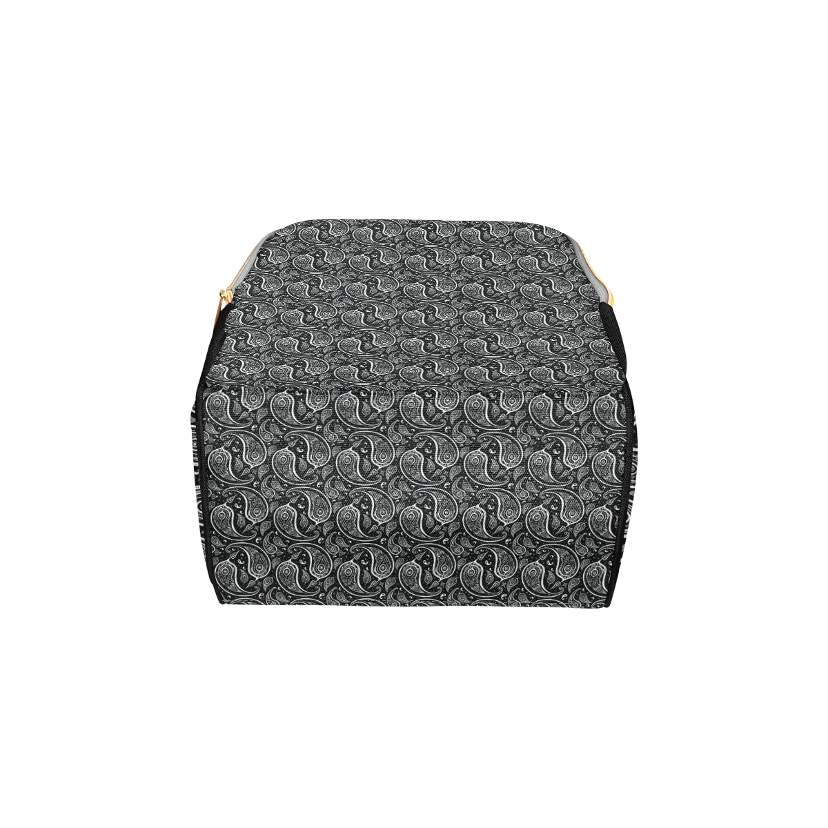 Paisley Black Design Print Diaper Bag Backpack