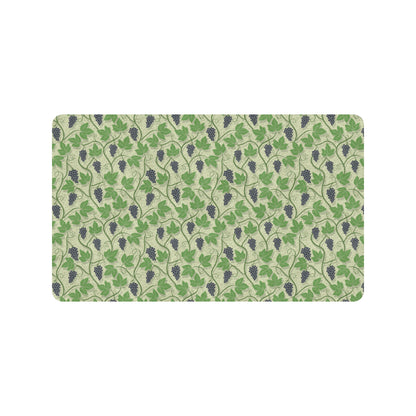 Wine Grape Thmed Print Rubber Doormat