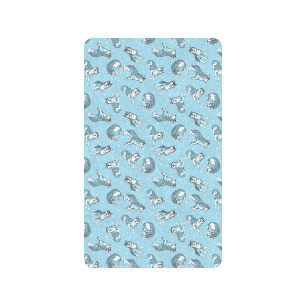 Wolf Design Print Pattern Rubber Doormat