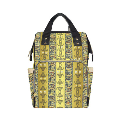 Polynesian Turtle Hawaiian Design Print Diaper Bag Backpack
