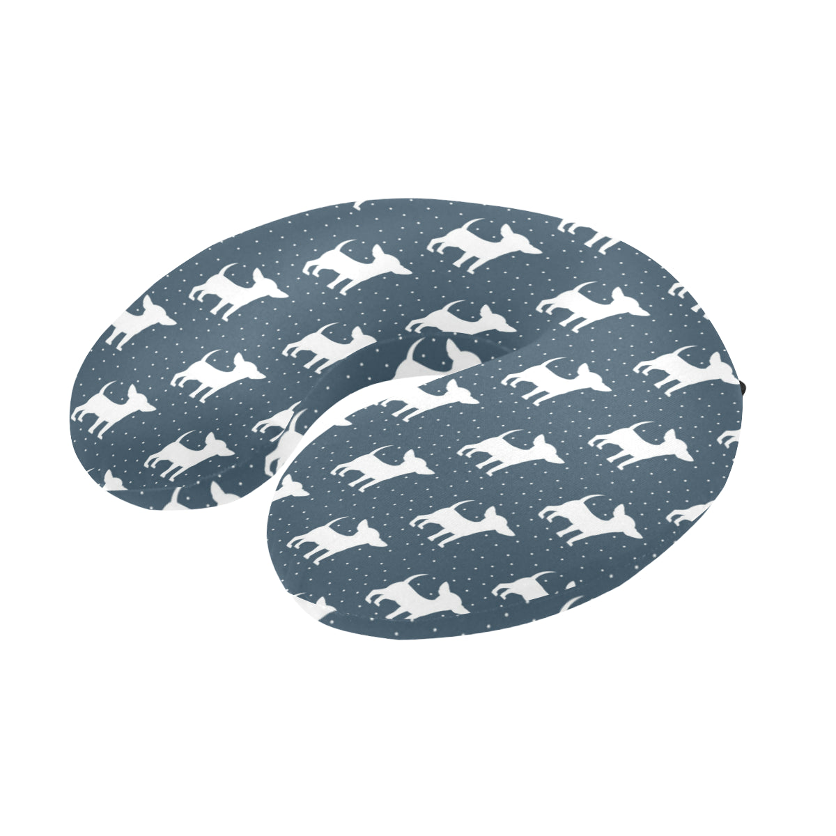 Chihuahua Pattern Print Design 03 U-Shaped Travel Neck Pillow