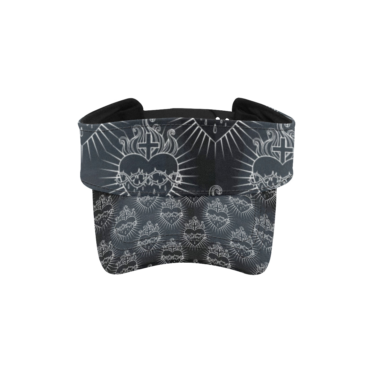 Christian Heart Tattoo Style Unisex Sun Visor