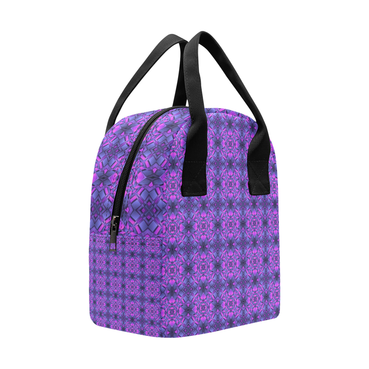 kaleidoscope Pattern Print Design Insulated Lunch Bag