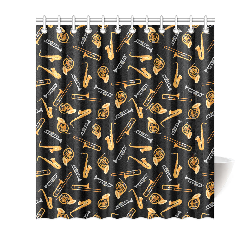 Jazz Pattern Print Design 01 Shower Curtain