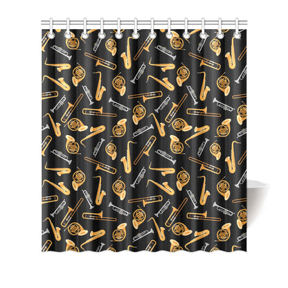 Jazz Pattern Print Design 01 Shower Curtain