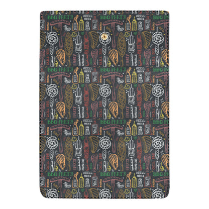 Barbecue Pattern Print Design 03 Women's Trifold Wallet