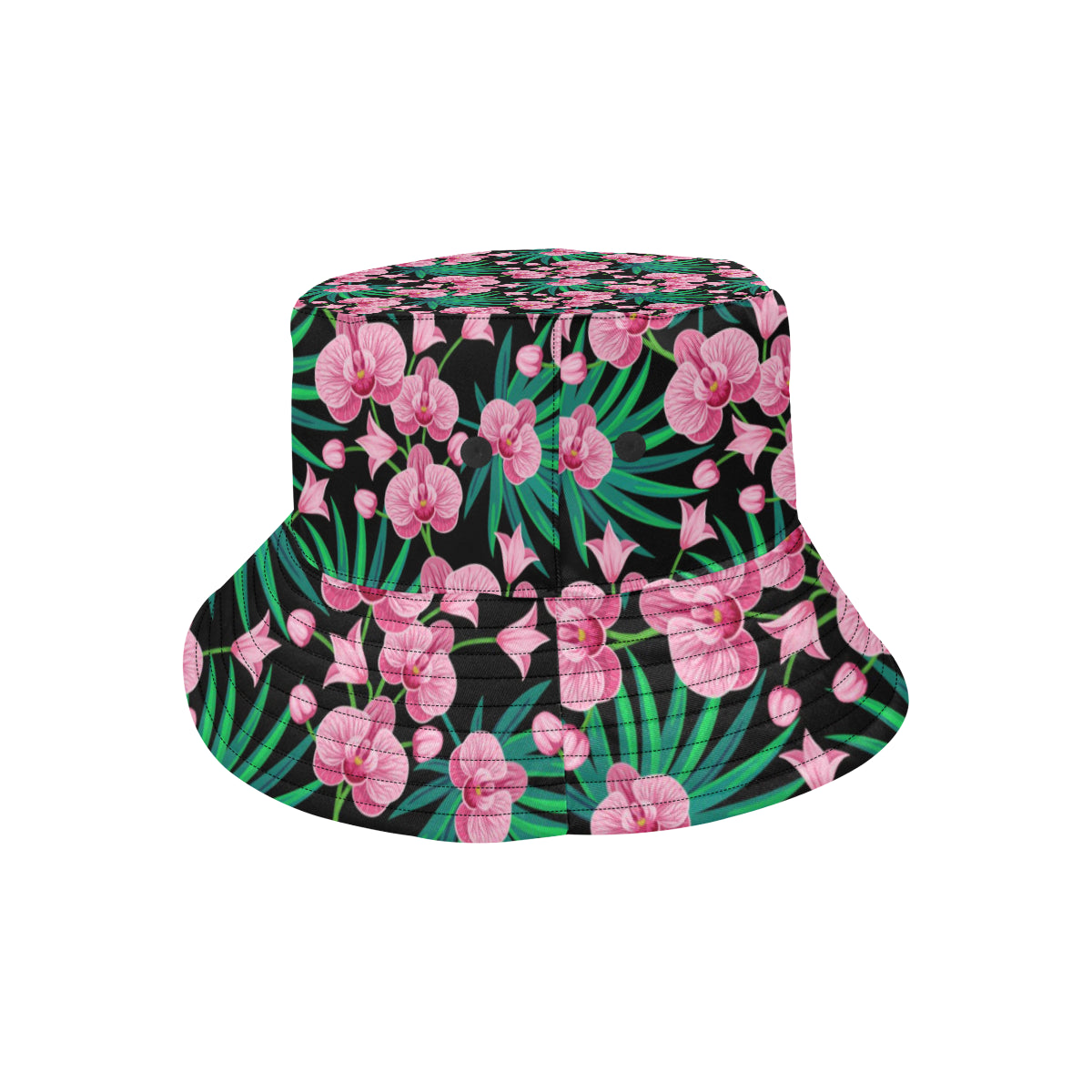 Orchid Pink Pattern Print Design OR06 Unisex Bucket Hat