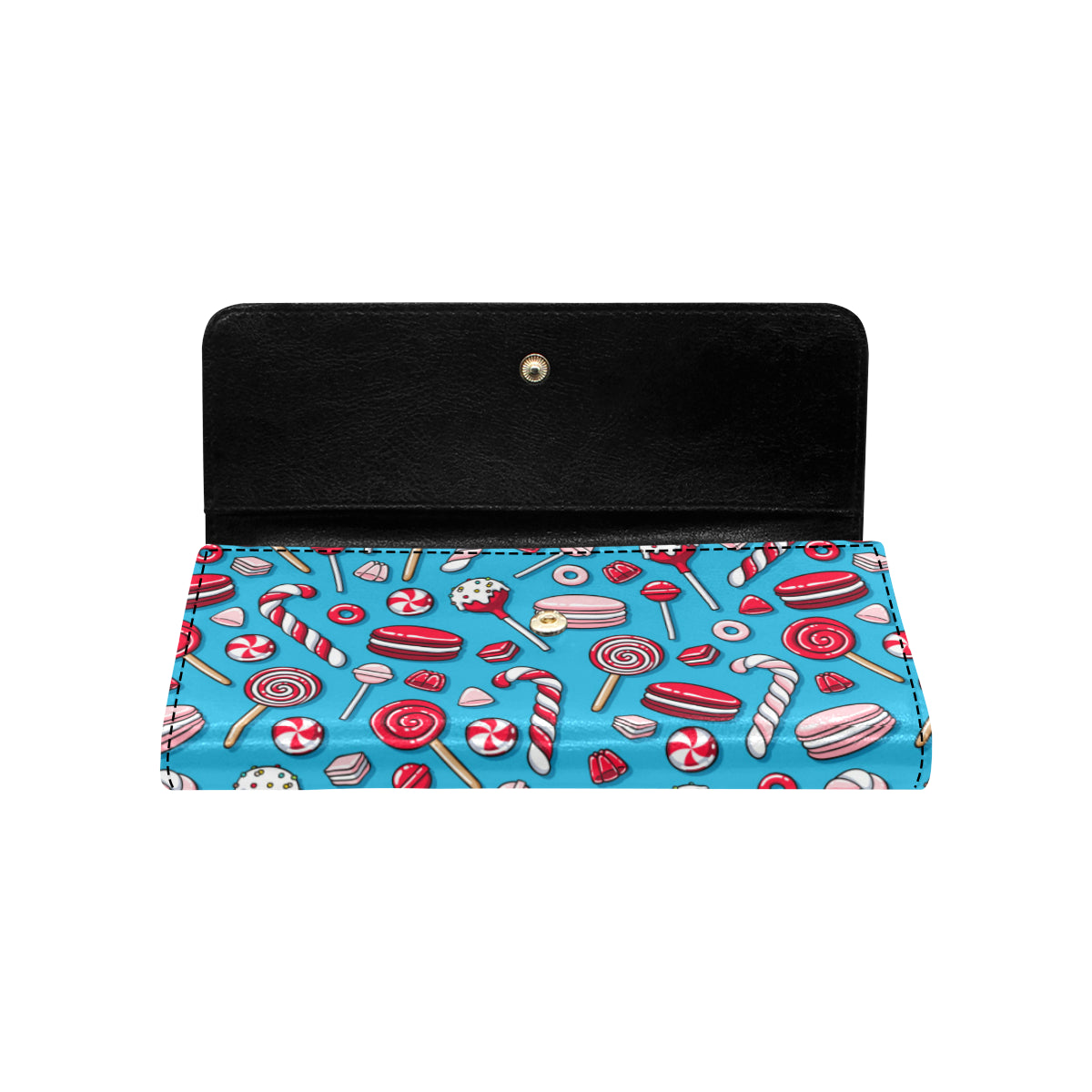 Candy Pattern Print Design 05 Women's Trifold Wallet