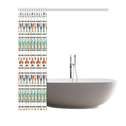 Maracas Mexican Pattern Print Design 01 Shower Curtain