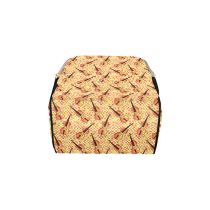Violin Pattern Print Design 03 Diaper Bag Backpack
