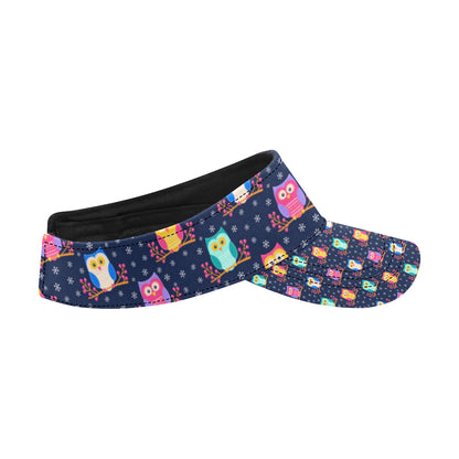 Owl Cute Themed Design Print Unisex Sun Visor