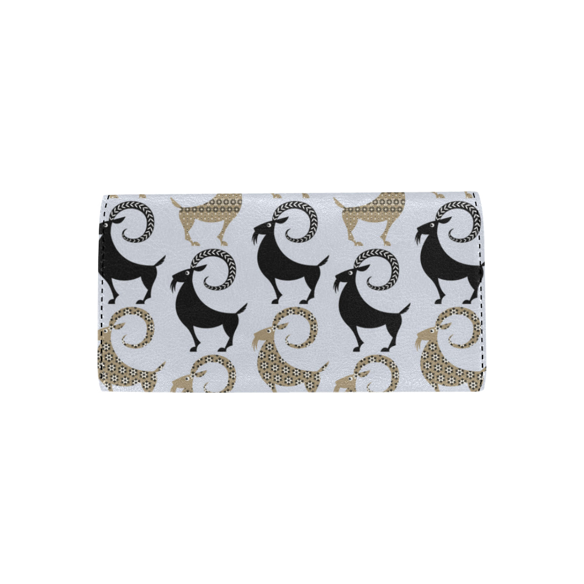 Goat Pattern Print Design 03 Women's Trifold Wallet