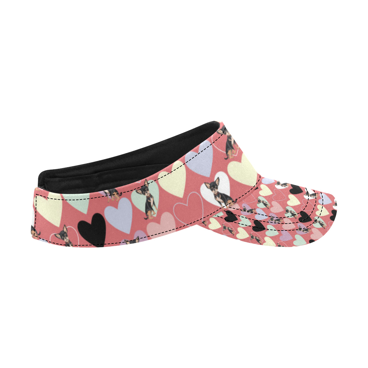 Chihuahua Pattern Print Design 01 Unisex Sun Visor