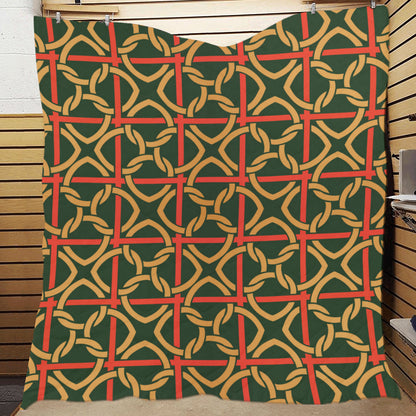 Irish Pattern Print Design 01 Premium Quilt