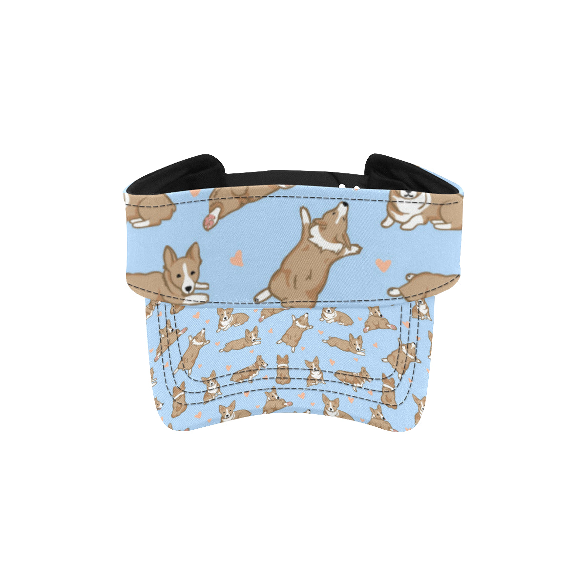 Pembroke Welsh Corgis Pattern Print Design A05 Unisex Sun Visor