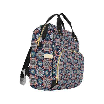 Bohemian Pattern Print Design 02 Diaper Bag Backpack