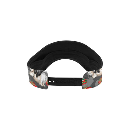 Japanese Chin Pattern Print Design 02 Unisex Sun Visor