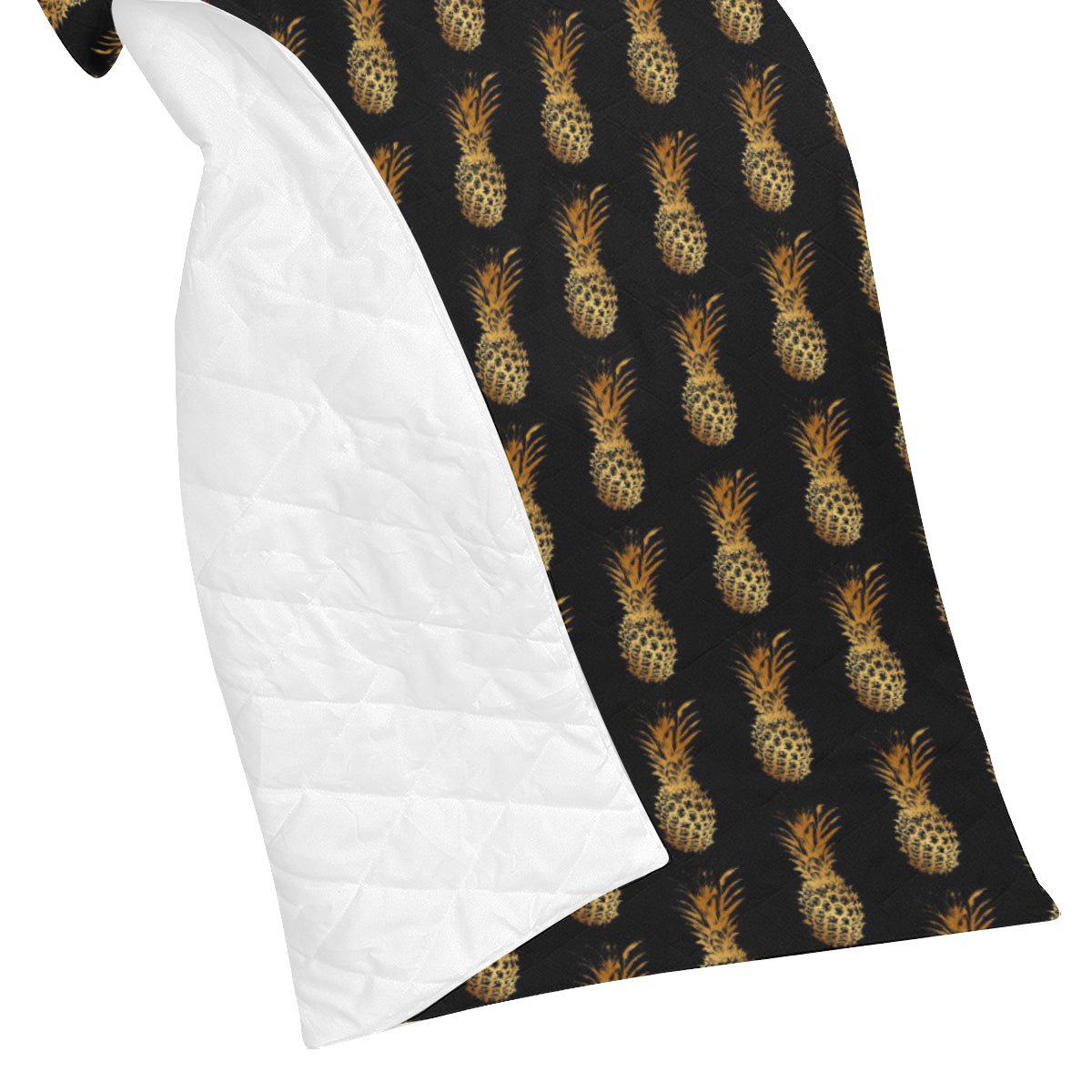 Pineapple Pattern Print Design A02 Premium Quilt