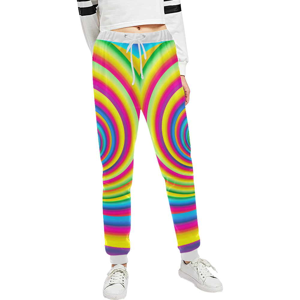 Vortex Twist Swirl Rainbow Design Unisex Sweatpants