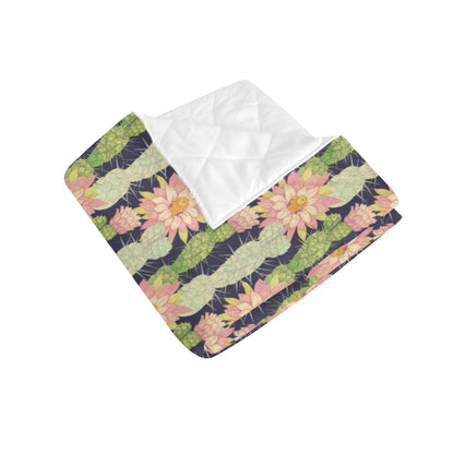 Cactus Pattern Print Design 01 Premium Quilt