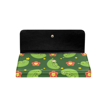 Peas Pattern Print Design A01 Women's Trifold Wallet