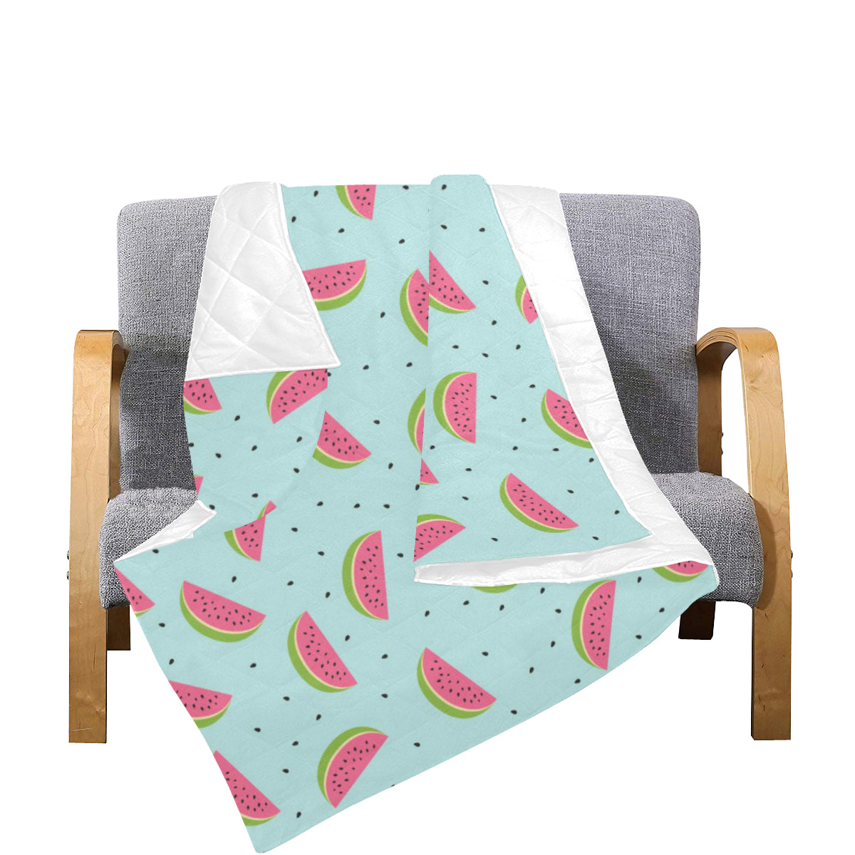 Watermelon Pattern Print Design WM06 Premium Quilt