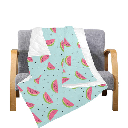 Watermelon Pattern Print Design WM06 Premium Quilt