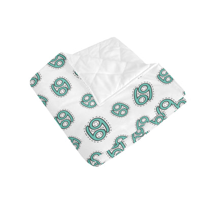 Cancer Zodiac Pattern Print Design 04 Premium Quilt