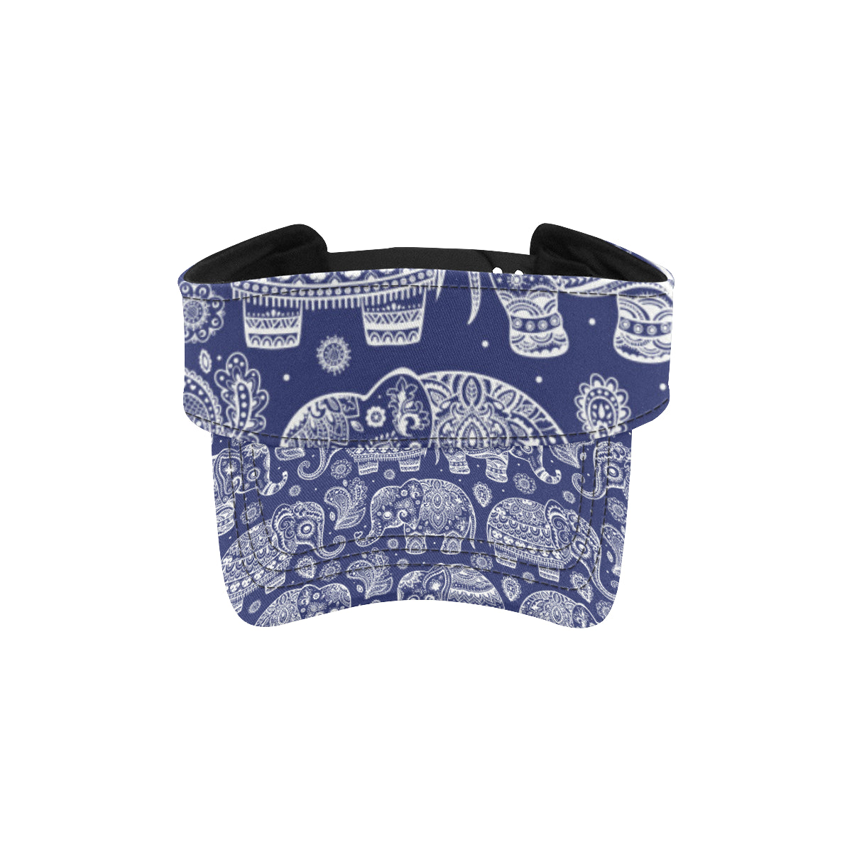 White Elephant Mandala Unisex Sun Visor
