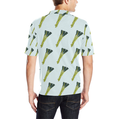 Leek Pattern Print Design 03 Men Polo Shirt
