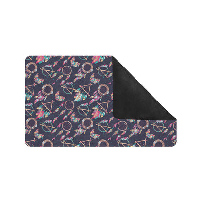 Boho Dream Catcher Colorful Rubber Doormat