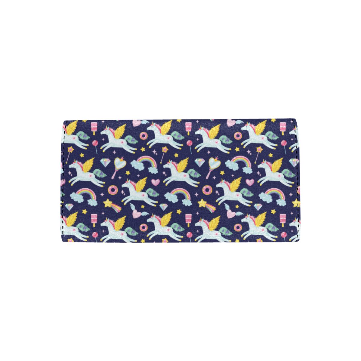 Pegasus Pattern Print Design 05 Women's Trifold Wallet