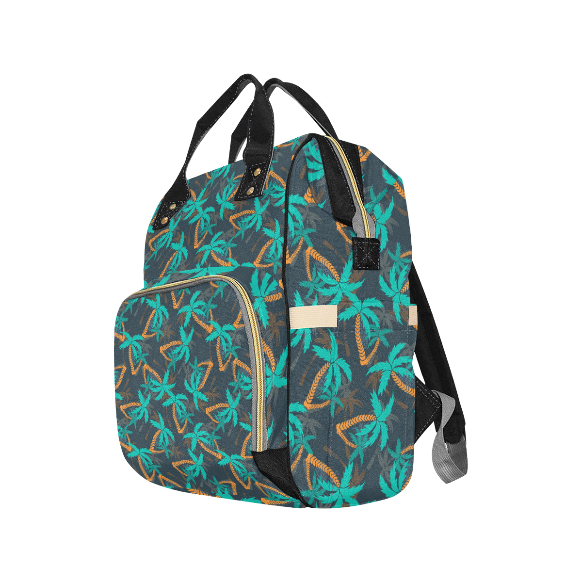 Palm Tree Pattern Print Design PT01 Diaper Bag Backpack