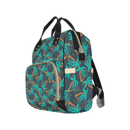 Palm Tree Pattern Print Design PT01 Diaper Bag Backpack