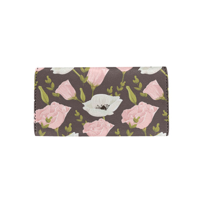 Anemone Pattern Print Design AM011 Women's Trifold Wallet