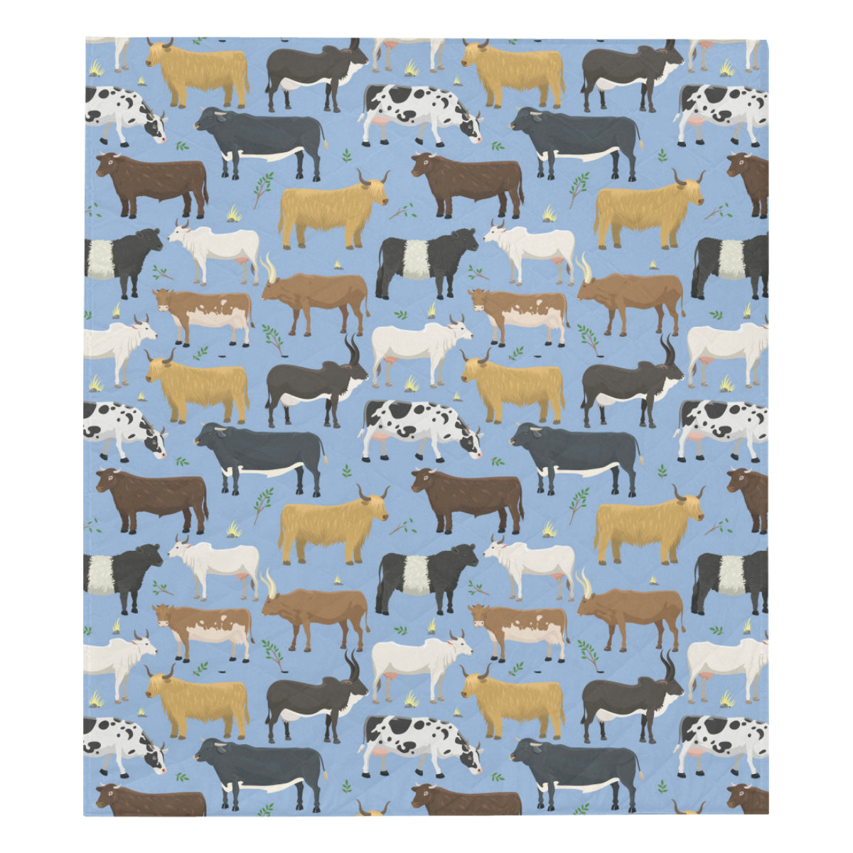 Cattle Pattern Print Design 02 Premium Quilt