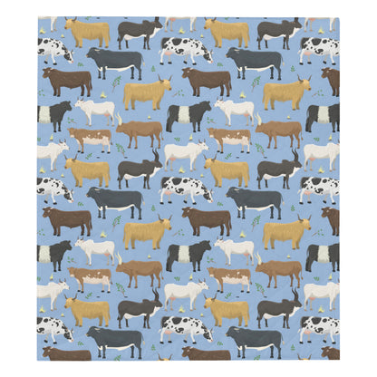Cattle Pattern Print Design 02 Premium Quilt