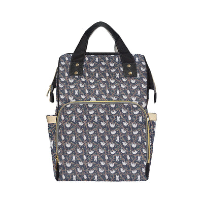 Sloth Happy Design Themed Print Diaper Bag Backpack