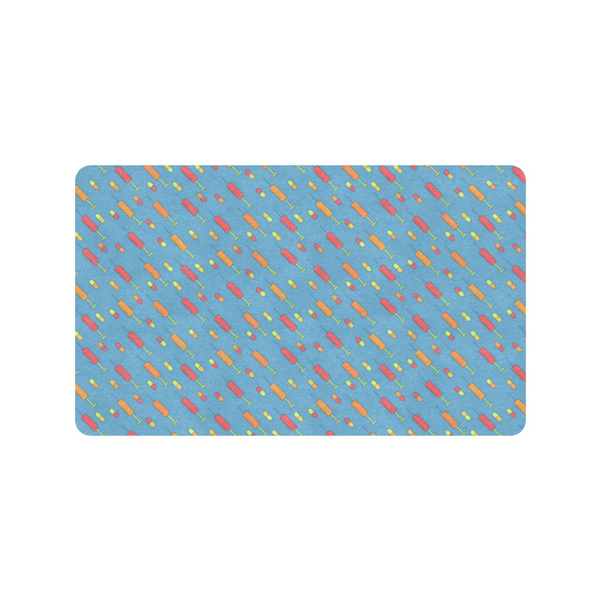 Phlebotomist Medical Pattern Rubber Doormat