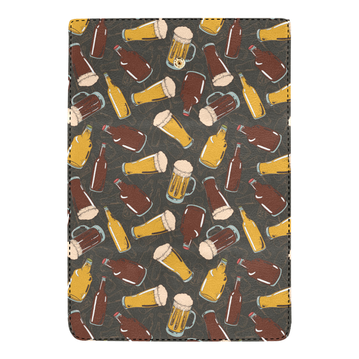 Beer Pattern Print Design 03 Women's Trifold Wallet