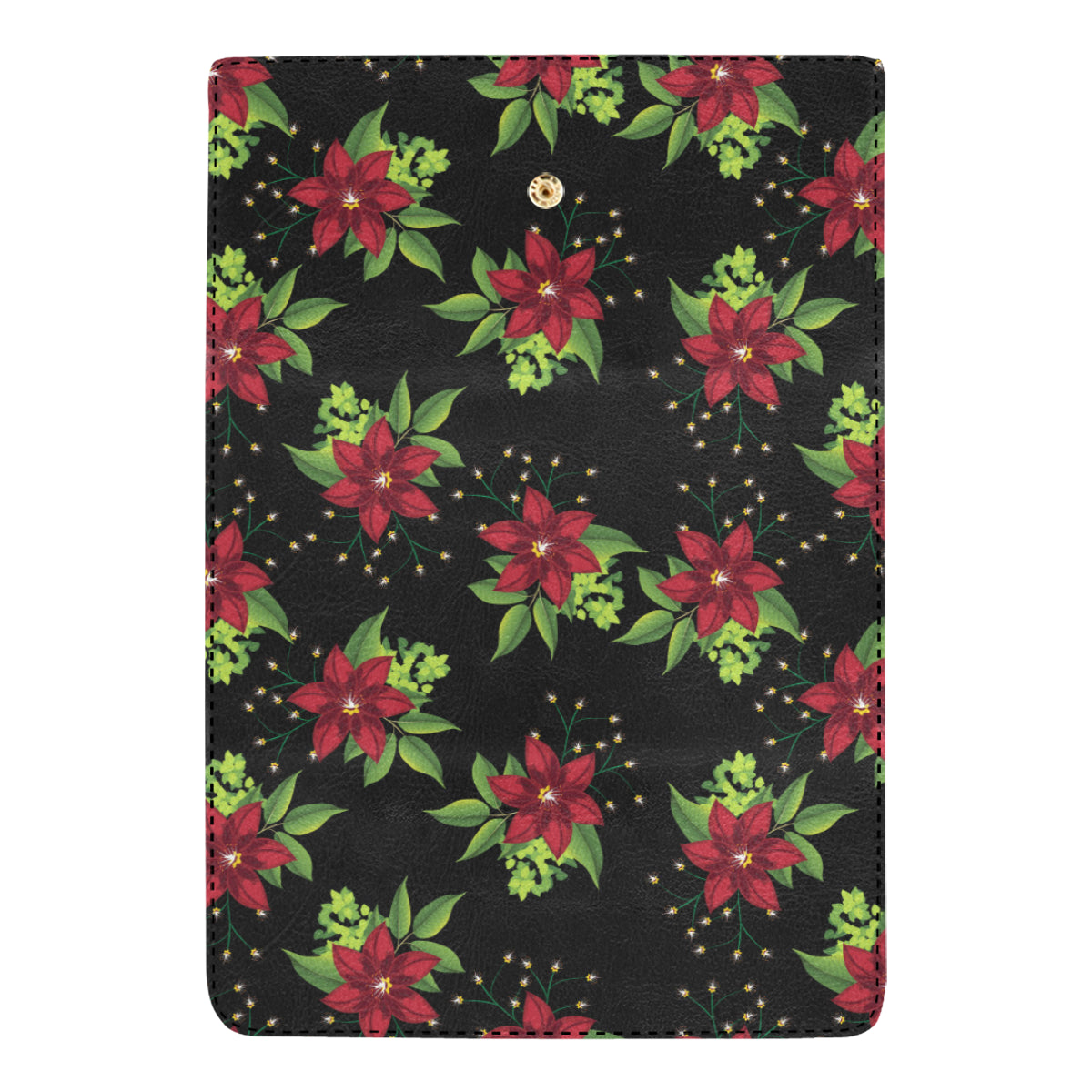 Poinsettia Pattern Print Design A01 Women's Trifold Wallet