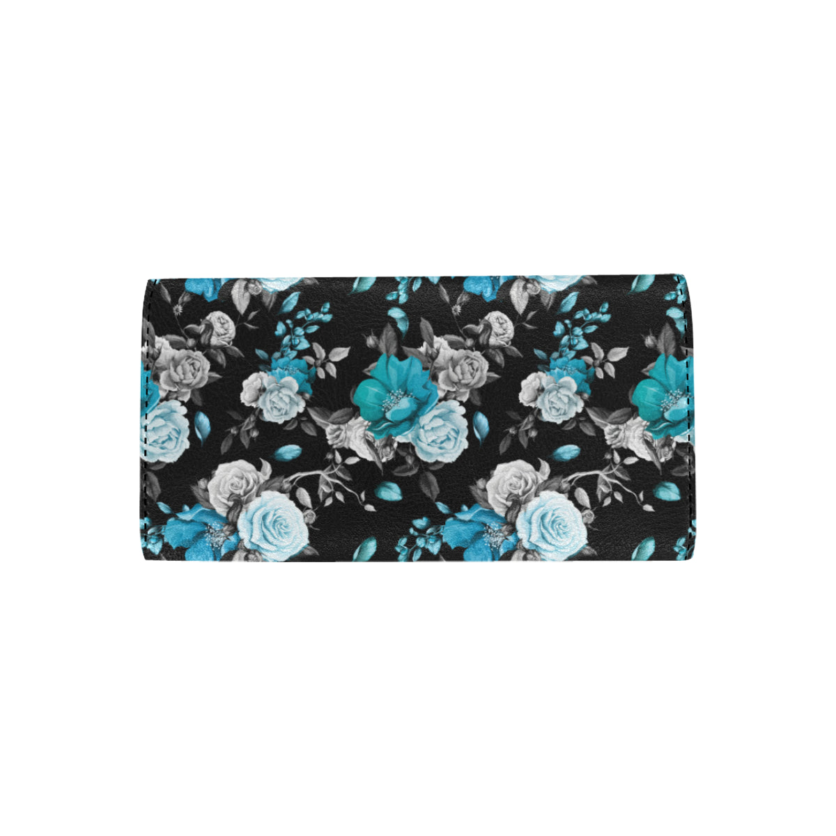 Rose Pattern Print Design A02 Women's Trifold Wallet
