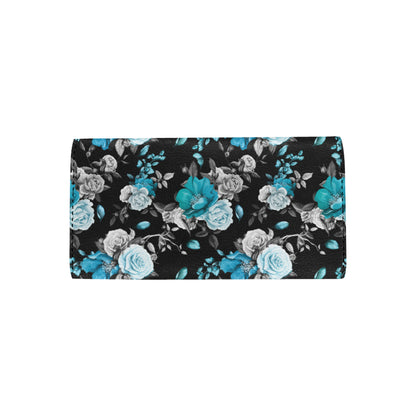 Rose Pattern Print Design A02 Women's Trifold Wallet