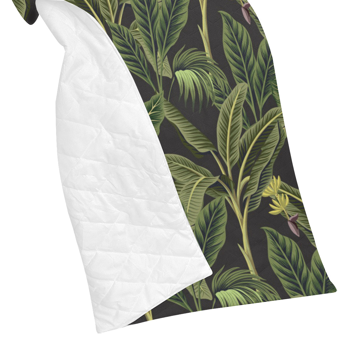 Banana Leaf Pattern Print Design BL04 Premium Quilt